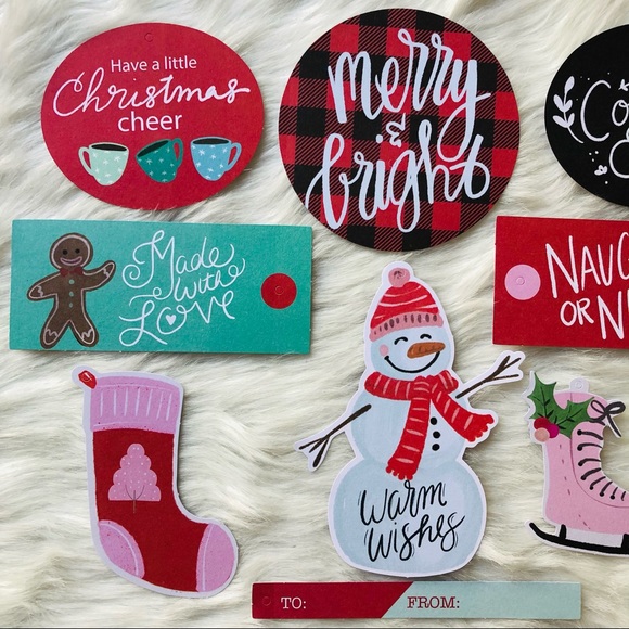 Cute & Cozy Christmas Ephemera Tags 13 pc - Picture 4 of 11